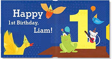 Load image into Gallery viewer, Baby's 1st Birthday for Boys, Happy Birthday Baby, Personalized Book for Toddler