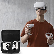 Load image into Gallery viewer, Hard Carrying Case for Oculus Quest 2 All-in-One VR Gaming Headset and Touch Controllers, Portable Travel Cover Storage Bag with Silicone Face Cover & Lens Protector for Quest 2 Accessories - Black