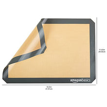 Load image into Gallery viewer, Amazon Basics Silicone, Non-Stick, Food Safe Baking Mat - Pack of 4