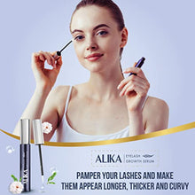 Load image into Gallery viewer, ALIKA Natural Cruelty Free Eyelash Growth Serum | Brow Enhancer for Thicker, Longer and Luscious Lashes with Redensyl & Natural Growth Peptides