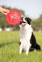 Load image into Gallery viewer, Nerf Dog Nylon Flyer Dog Toy, Frisbee, Lightweight, Durable and Water Resistant, Great for Beach and Pool, 9 inch diameter, for Medium/Large Breeds, Single Unit, Red