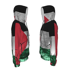 Load image into Gallery viewer, Palestine Flag Print Hoodies Kids 3D Print Sweatshirts Long Sleeve Pullover Hoodies with Pocket for Teen Boys and Girls Black
