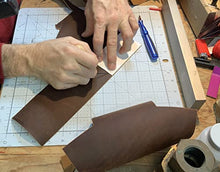 Load image into Gallery viewer, Genuine Leather Sheets for Leather Crafts - Full Grain Buffalo Leather Squares- Great for Jewelry, Leather Wallets, Arts & Crafts – Includes 3 Sheets (12x12")+ Leather Cord (36")
