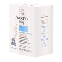 Load image into Gallery viewer, Aveeno Baby Eczema Therapy Soothing Bath Treatment for Relief of Dry, Itchy & Irritated Skin, Made with Natural Colloidal Oatmeal, Fragrance-, Paraben-, Steroid- & Tear-Free, 10 ct