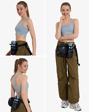 Load image into Gallery viewer, WATERFLY Hiking Waist Bag Fanny Pack with Water Bottle Holder for Men Women Running & Dog Walking Fit All Phones (Bottle Not Included)