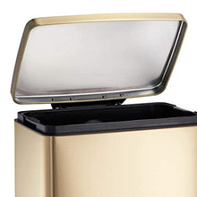 Load image into Gallery viewer, Tramontina 13 Gallon Stainless Steel Step Can - Stainless Steel (Gold)