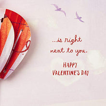 Load image into Gallery viewer, Hallmark Paper Wonder Valentines Day Pop Up Card for Significant Other (Hot Air Balloon Valentine)