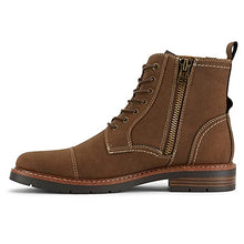 Load image into Gallery viewer, Dockers Mens Rawls Rugged Cap Toe Boot, Dark Tan, 10 M