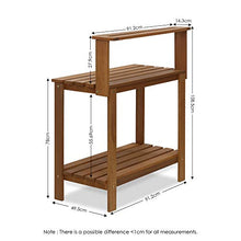 Load image into Gallery viewer, Furinno FG17478 Tioman Outdoor Patio Furniture Hardwood Potting Bench, Natural