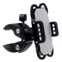 Load image into Gallery viewer, DHYSTAR Cell Phone Holder Mount Clip for Golf Cart Accessories, Music Microphone Stand Pole, Wheelchair Walker, Stroller, Boat, Bicycle Handlebar, Exercise Spin Bike, Clamp Fits Most Smartphones