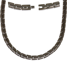 Load image into Gallery viewer, Elegant Titanium Magnetic Therapy Necklace Pain Relief for Neck Arthritis Migraine Headaches Shoulders and Back (Gunmetal Gray)