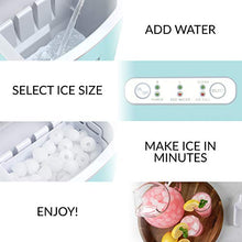 Load image into Gallery viewer, Igloo ICEB26HNAQ Automatic Self-Cleaning Portable Electric Countertop Ice Maker Machine With Handle, 26 Pounds in 24 Hours, 9 Ice Cubes Ready in 7 minutes, With Ice Scoop and Basket, Aqua