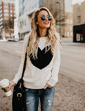 Load image into Gallery viewer, shermie Crew Neck Knitted Sweaters for Women Long Sleeve Cute Multi Hearts Pullover Sweaters Grey Small