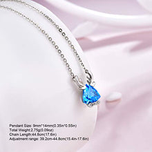 Load image into Gallery viewer, Jewever 925 Sterling Silver Natural Triangular Topaz Stone Deer Antlers Pendant Clavicle Chain Necklace for Women Gift