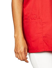 Load image into Gallery viewer, Cherokee Women's V Neck Scrubs Shirt, Red, Small