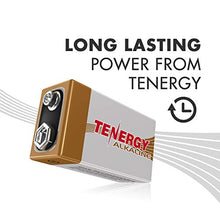 Load image into Gallery viewer, Tenergy 6LR61 9V Alkaline Battery, Non-Rechargeable Battery for Smoke Alarms, Guitar Pickups, Microphones and More, 12 Pack