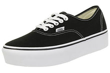 Load image into Gallery viewer, Vans Unisex Authentic Platform 2.0 Black Canvas Trainers 7.5 US