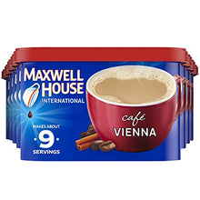 Load image into Gallery viewer, Maxwell House International Vienna Café-Style Instant Coffee Beverage Mix (8 ct Pack, 9 oz Canister)