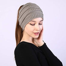 Load image into Gallery viewer, Woeoe Warm Winter Headbands Pink Knitted Turban Head Wraps Wide Crochet Stretchy Ear Warmer Soft Stretch Head Scarfts for Women and Girls