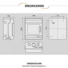 Load image into Gallery viewer, QILIPSU IP65 Clear Cover 6 Way Power Distribution Box with Bus Bars and DIN Rail for Miniature Circuit Breaker, PC Plastic (6 Way)