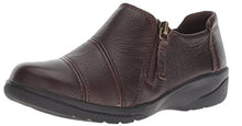 Load image into Gallery viewer, Clarks Women's Cheyn Clay Loafer, Brown Leather, 5.5 M US