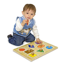 Load image into Gallery viewer, Melissa & Doug Deluxe Jumbo Knob Wooden Puzzle - Geometric Shapes (8 pcs)