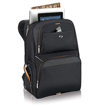 Load image into Gallery viewer, solo Everyday Laptop Backpack, Black, 17.5 x 11.75 x 8