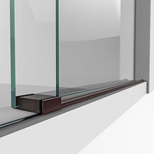 Load image into Gallery viewer, DreamLine Enigma-XO 56-60 in. W x 76 in. H Fully Frameless Sliding Shower Door in Oil Rubbed Bronze, SHDR-61607620-06