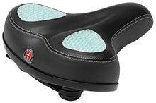 Load image into Gallery viewer, Schwinn Comfort Bike Saddle, Wide Saddle, Gel, Black