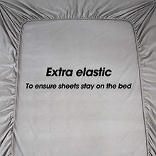 Load image into Gallery viewer, EASELAND Queen Size 6-Pieces Bed Sheets Set 1800 Series Microfiber Wrinkle & Fade Resistant,Deep Pocket,Hypoallergenic Bedding Set,Queen,Grey