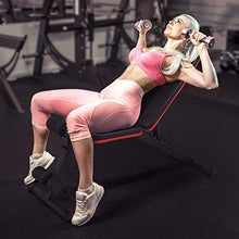 Load image into Gallery viewer, Yes4All Adjustable Weight Bench / Utility Weight Bench with Foldable Design - Multi-purpose Flat/Incline/Decline Bench for Home Gym (Red)