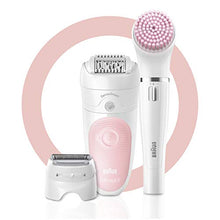Load image into Gallery viewer, Braun Epilator Silk-épil 5 5-895, Hair Removal for Women, Shaver & Trimmer, Rechargeable, Cordless, Wet & Dry, Cleansing Brush, Beauty Kit & 5 extras