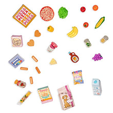 Load image into Gallery viewer, Glitter Girls Dolls – Shopping Cart Playset – Pink & Purple Rolling Grocery Cart – Play Food Pizza, Ice Cream, and Fruit – 14” Doll Accessories – Toys for Kids Ages 3 and Up