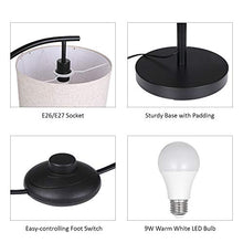 Load image into Gallery viewer, Tomshine Floor Lamp, Modern Floor Lamp Standing Industrial Arc Light with Hanging Lamp Shade, LED Floor Lamp for Living Room,Bedroom