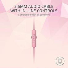 Load image into Gallery viewer, Razer Kraken Gaming Headset: Lightweight Aluminum Frame - Retractable Noise Isolating Microphone - For PC, PS4, Nintendo Switch - 3.5 mm Headphone Jack - Quartz Pink