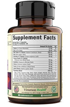 Load image into Gallery viewer, Liver Health Detox Support Supplement - Herbal Blend for Men & Women with Artichoke Extract, Milk Thistle, Dandelion Root, Turmeric, Beet Root, Alfalfa, Choline & Celery Seed. 60 Capsules. Non GMO