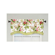 Load image into Gallery viewer, Waverly Emma's Garden Valances for Windows Rod Pocket Curtains for Kitchen and Living Room, 52" x 18", Blossom