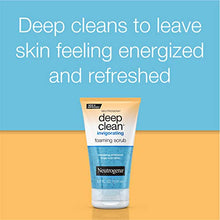 Load image into Gallery viewer, Neutrogena Deep Clean Invigorating Foaming Facial Scrub with Glycerin, Cooling & Exfoliating Gel Face Wash to Remove Dirt, Oil & Makeup, 4.2 fl. oz