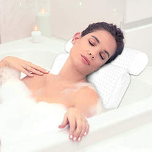 Load image into Gallery viewer, Mosuch Bath Pillow for Head Neck and Shoulder Support, 4D Air Mesh Luxury Spa Bathtub Pillow with 7 Non-Slip Suction Cups Large and Soft Bath Pillows Fits All Bathtub, Hot Tub, Jacuzzi and Home Spa