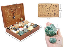 Load image into Gallery viewer, Yunoun Healing Stones and Crystals Set - Gemini Zodiac Stones - Astrology Healing Crystal Horoscope Gift Energy Crystals for Meditation Beginners Reiki Starry Bracelet(Gemini)