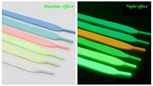 Load image into Gallery viewer, 6 Packs Luminous Shoelace Athletic Sport Flat Shoe Laces Glow In The Dark Night