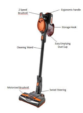 Load image into Gallery viewer, Shark Rocket Corded Bagless Stick Vacuum for Carpet and Hard Floor Cleaning with Swivel Steering (HV302), Gray/Orange