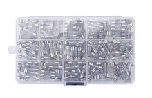 Load image into Gallery viewer, 300 Pcs 15 Values 5 x 20mm Fast-Blow Glass Fuse Assortment, 250V 0.1A/ 0.25A/ 0.2A/ 0.5A/ 1A/ 1.5A/ 2A/ 3A/ 4A/ 5A/ 8A/ 10A/ 12A/ 15A/ 20A Tube Fuses