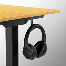 Load image into Gallery viewer, FEZIBO Electric Height Adjustable Standing Desk, 55 x 24 Inches Splice Board, Black Frame/Bamboo Top