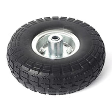 Load image into Gallery viewer, (2-Pack) AR-PRO 10-Inch Solid Rubber Tires and Wheels - Replacement 4.10/3.50-4” Tires and Wheels with 5/8” Axle Bore Hole, and Double Sealed Bearings - Perfect for Gorilla Carts