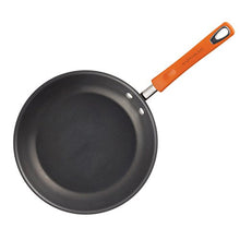 Load image into Gallery viewer, Rachael Ray Brights Hard Anodized Nonstick Frying Pan Set / Fry Pan Set / Hard Anodized Skillet Set - 9.25 Inch and 11.5 Inch, Gray with Orange Handles