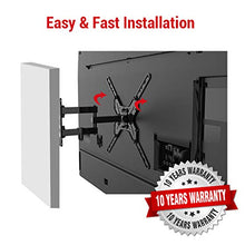 Load image into Gallery viewer, Loctek 26-55 inch TV Wall Mount Bracket Upto 72 lbs Weight Capacity, MAX. 400x400mm VESA Size, Full Motion Swivel Articulating Flat Screen
