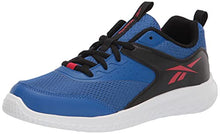 Load image into Gallery viewer, Reebok Boy's Rush Runner 4.0 Running Shoe, Vector Blue/Black/Vector Red, 4.5 Little Kid