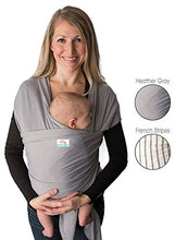 Load image into Gallery viewer, Baby Wrap Carrier, Easy to Put On-Sling, Swaddle Close Comfort - Adjustable Breastfeeding Cover - Lightweight Sling Baby Carrier for Infant - Soft, Comfortable & Breathable (Heather Gray)
