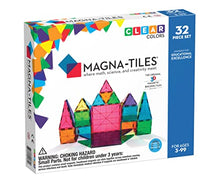 Load image into Gallery viewer, Magna-Tiles 32-Piece Clear Colors Set, The Original Magnetic Building Tiles For Creative Open-Ended Play, Educational Toys For Children Ages 3 Years +